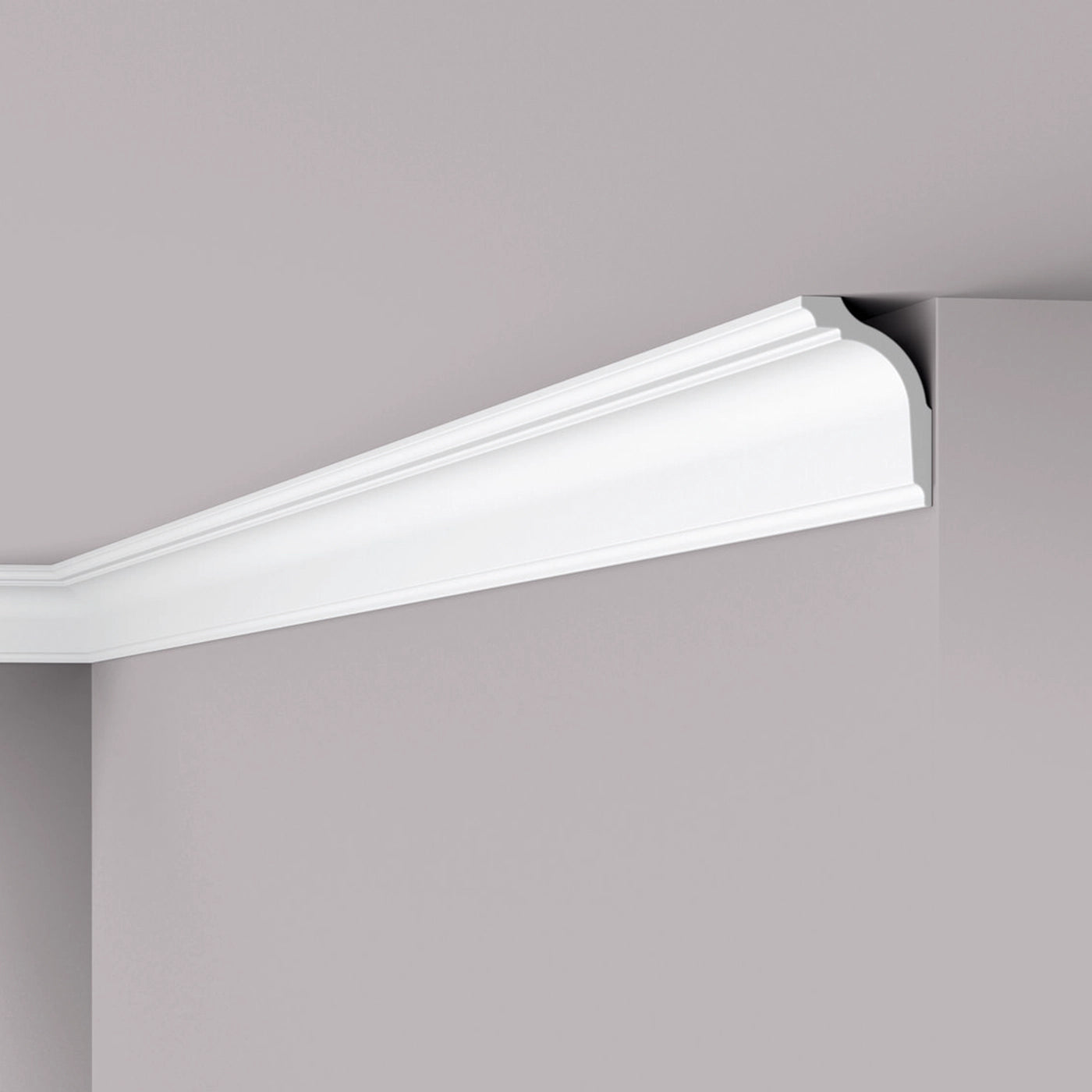 NOMASTYL® NMC 2m Ceiling Coving on plain wall and ceiling Decormania UK